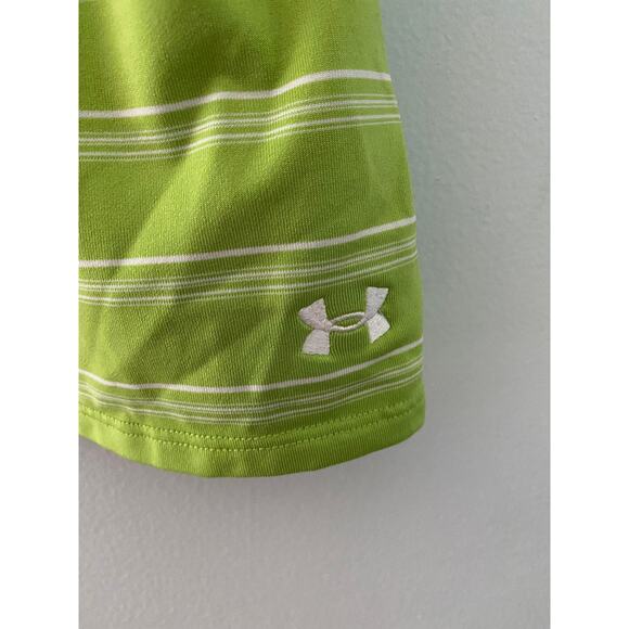 Womens Under Armour Sleeveless Golf Polo Size M Green Preowned - Picture 4 of 4